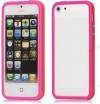 Stylish Protective Bumper Frame Case για iPhone 5 - Ροζ